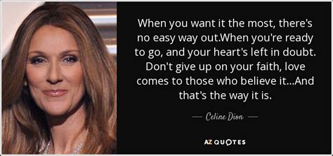 there's no easy way out celine dion|celine dion song lyrics.